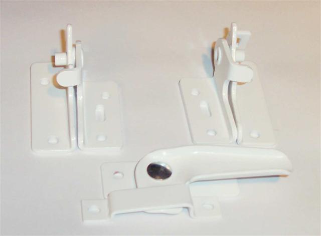 MMP Awning Basement Hardware White Painted