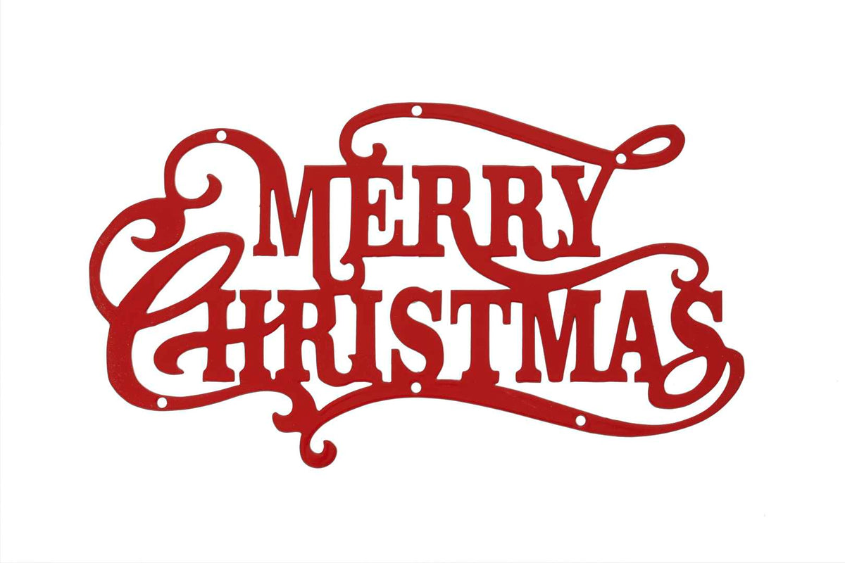 Merry Christmas, Wreath Decoration, Red