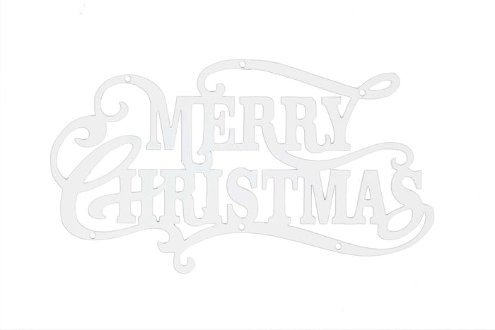 Merry Christmas, Wreath Decoration, White