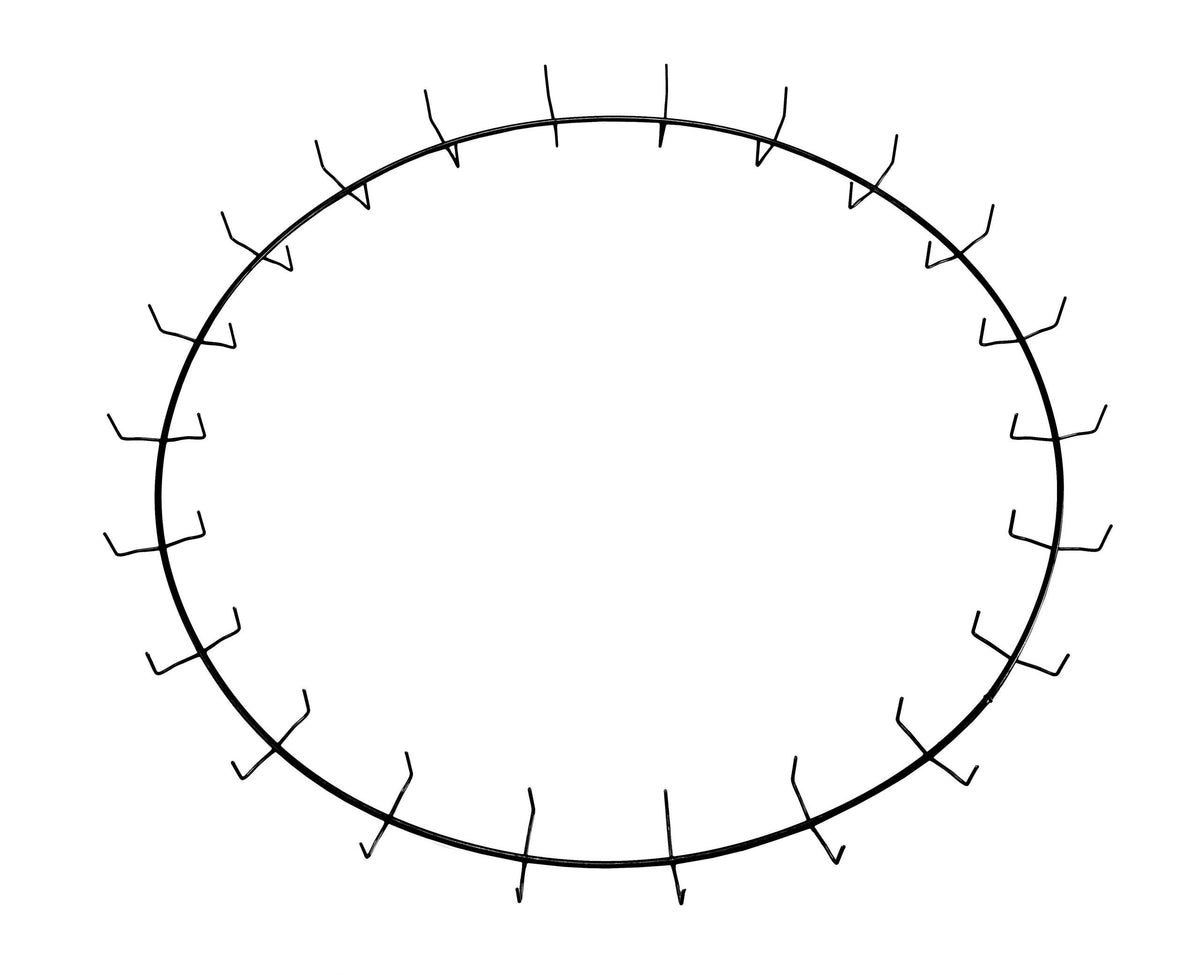 30″ Green Clamp Ring – 22 Clips