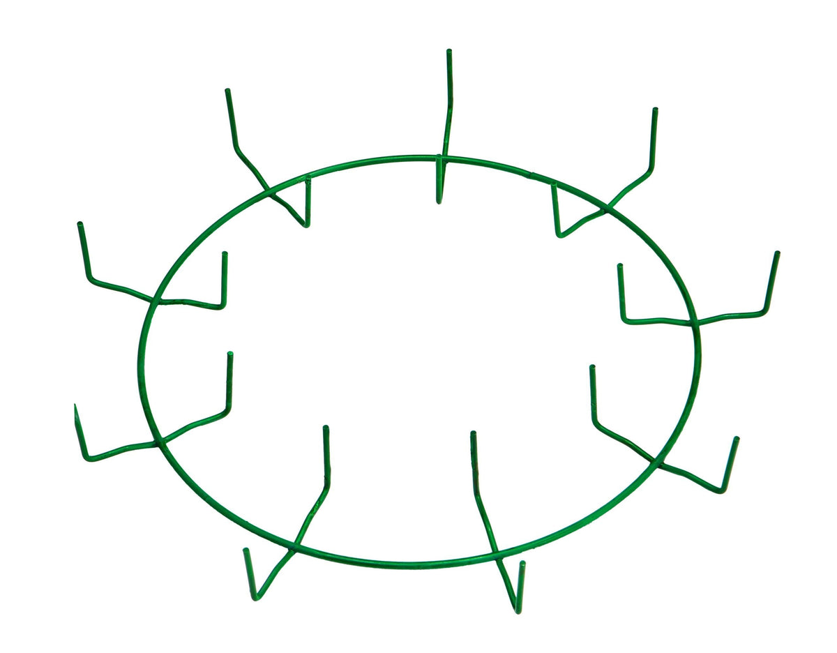10″ Green Clamp Ring – 9 Clips