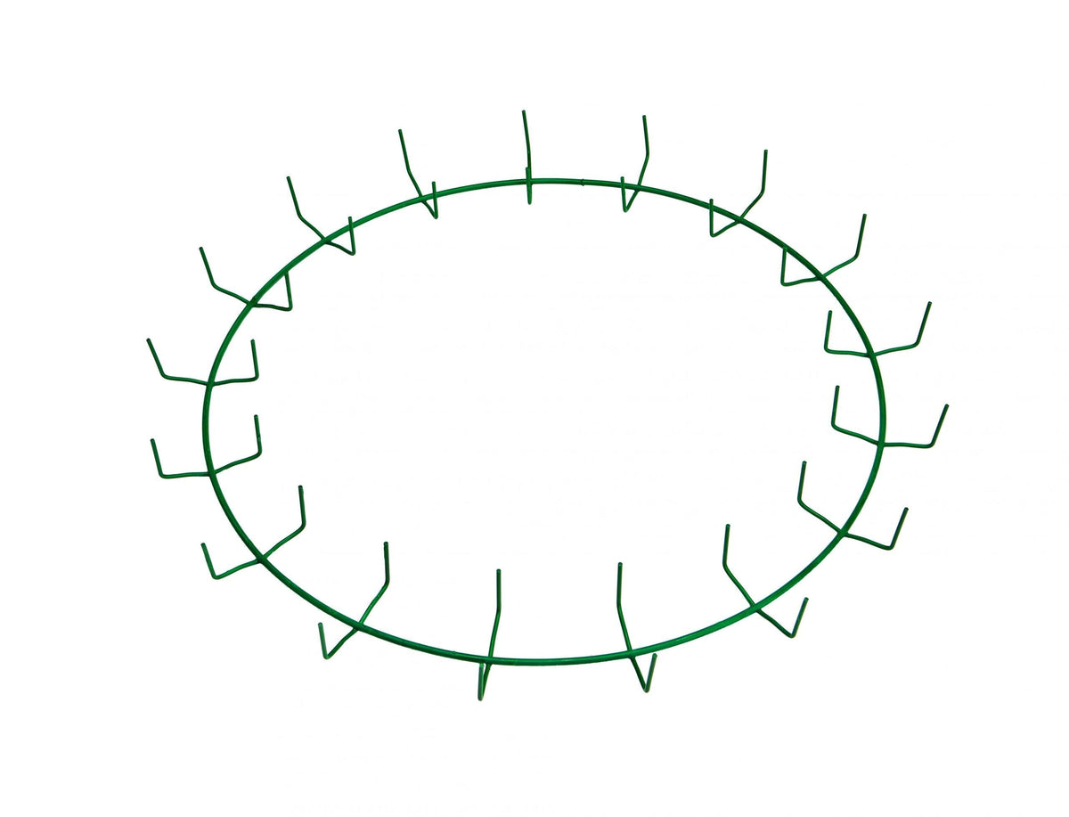 18″ Green Clamp Ring – 17 Clips