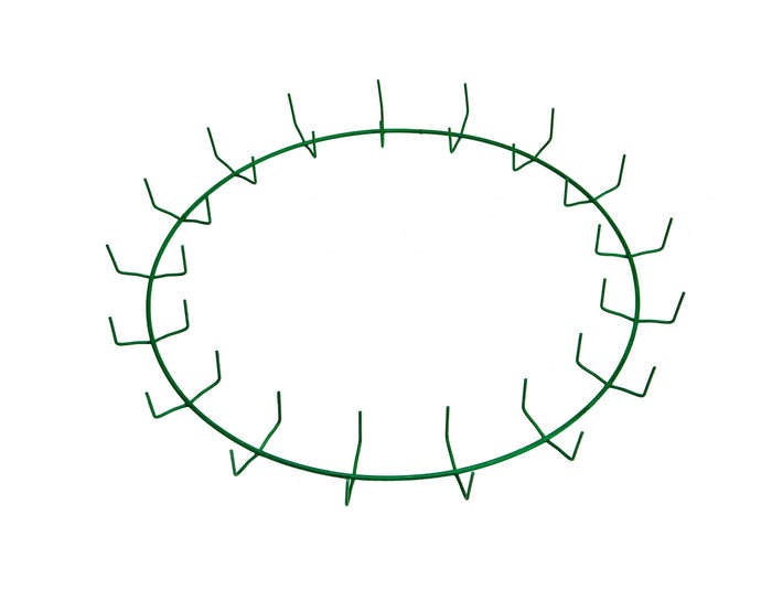18″ Green Clamp Ring – 17 Clips
