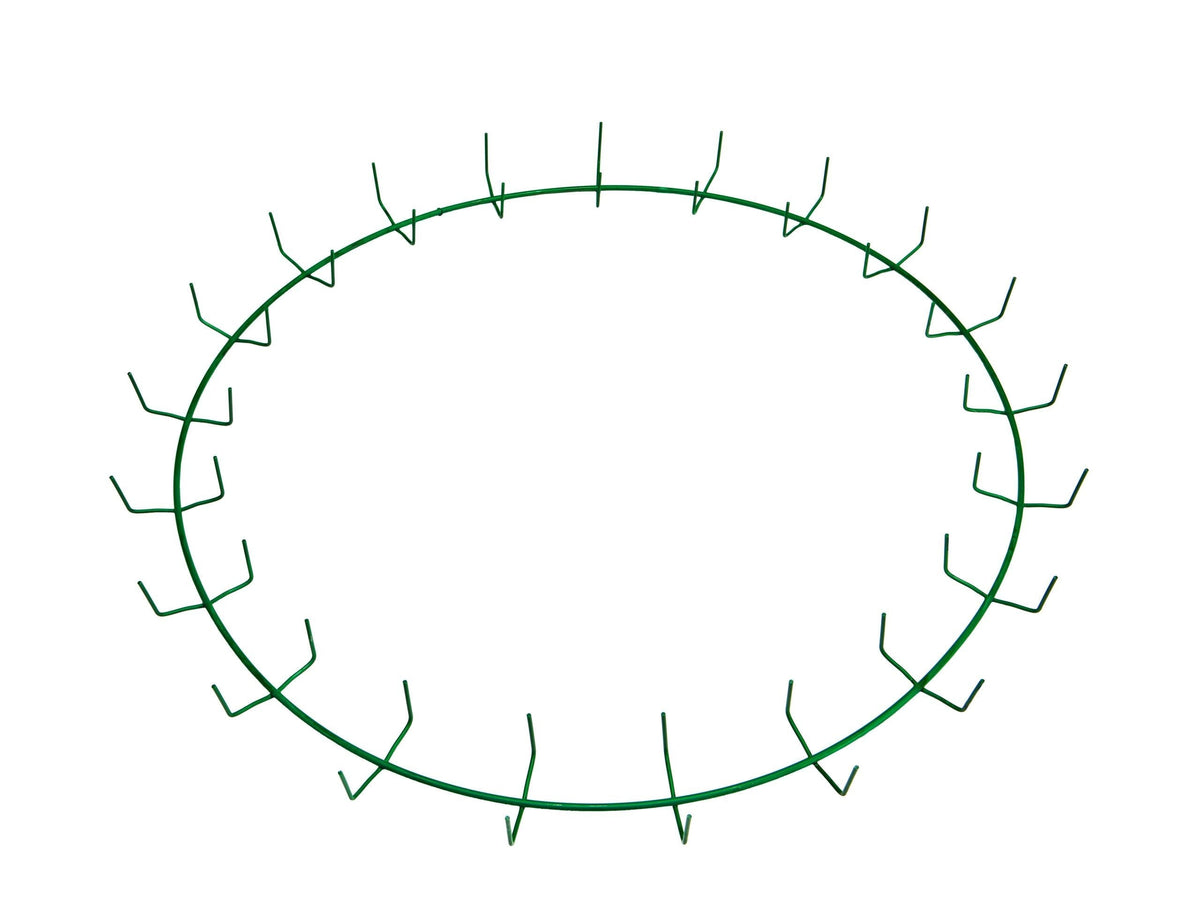 24″ Green Clamp Ring – 21 Clips