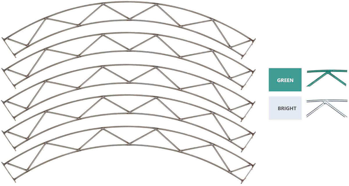 Double Rail, Build-it-Yourself, 72", BRIGHT